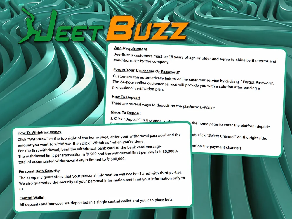 JeetBuzz responsible gaming tools and self-exclusion