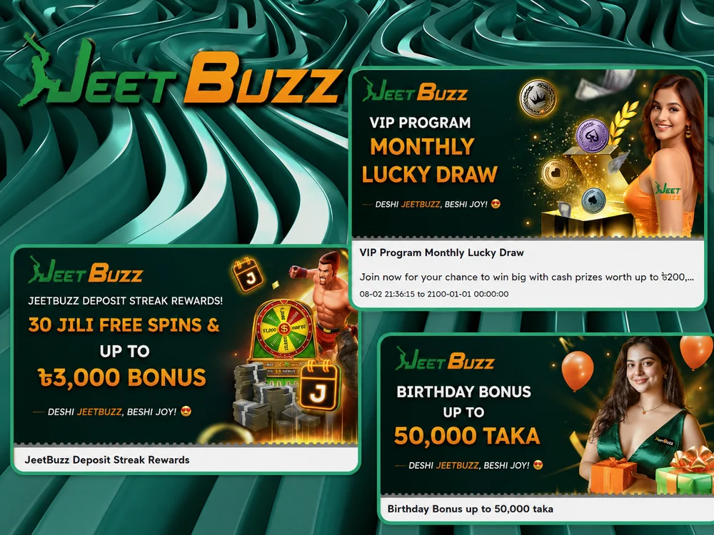 JeetBuzz casino bonuses and slot promotions