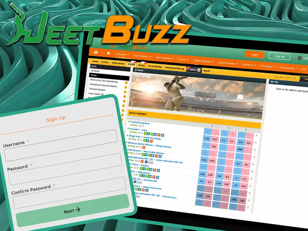 JeetBuzz step by step cricket betting process