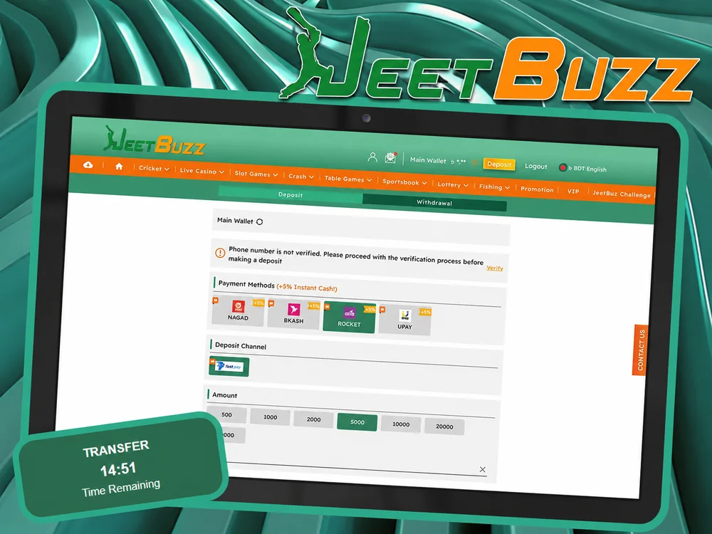 JeetBuzz deposit timing and confirmation