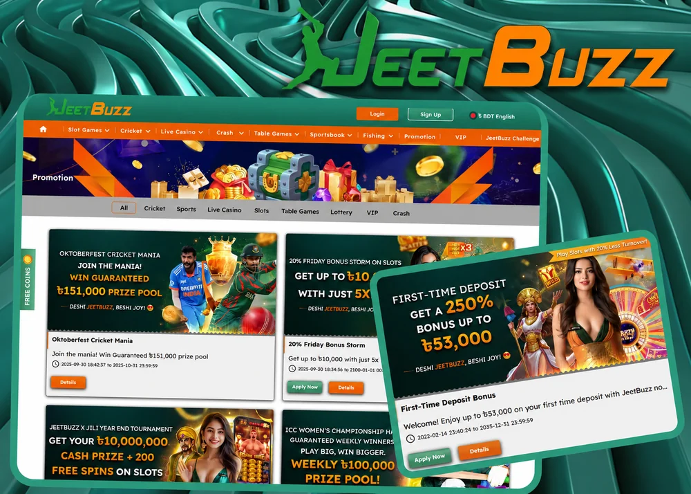 JeetBuzz welcome bonus options without promo code