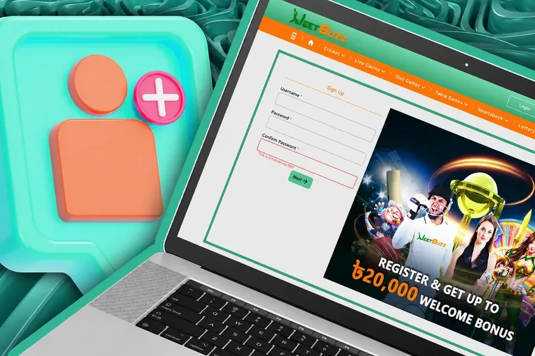 JeetBuzz sign-up form on desktop